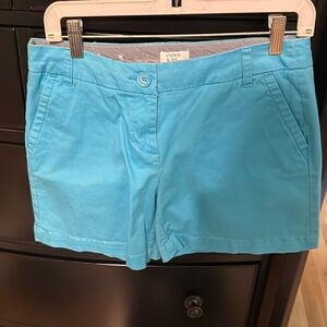 Crown & ivy cotton/spandex blue shorts. Size 4.